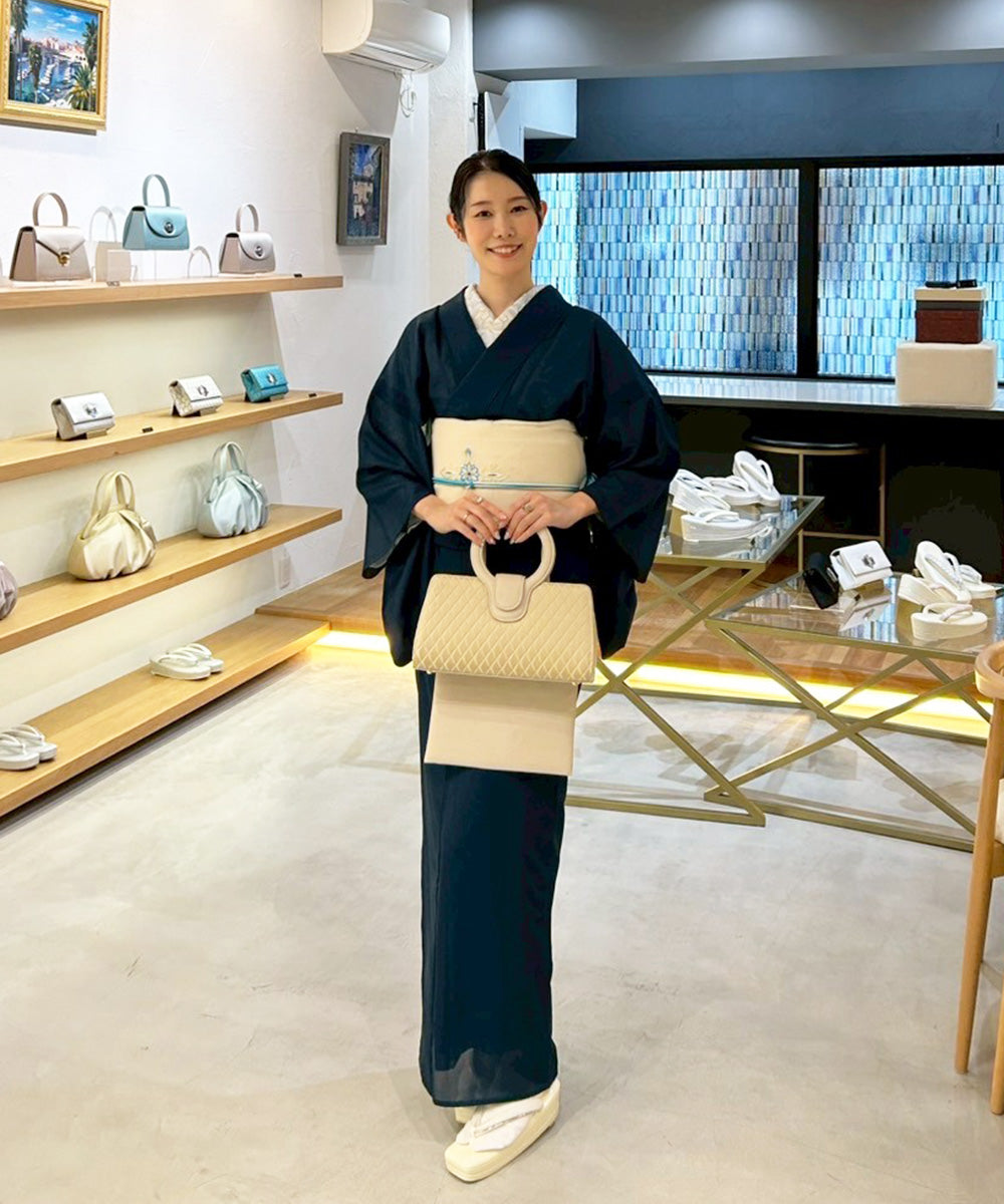 【受注生産:9/20頃お届け】IWASA×スレンダー着付師 ハンドバッグセット|咲季モデル