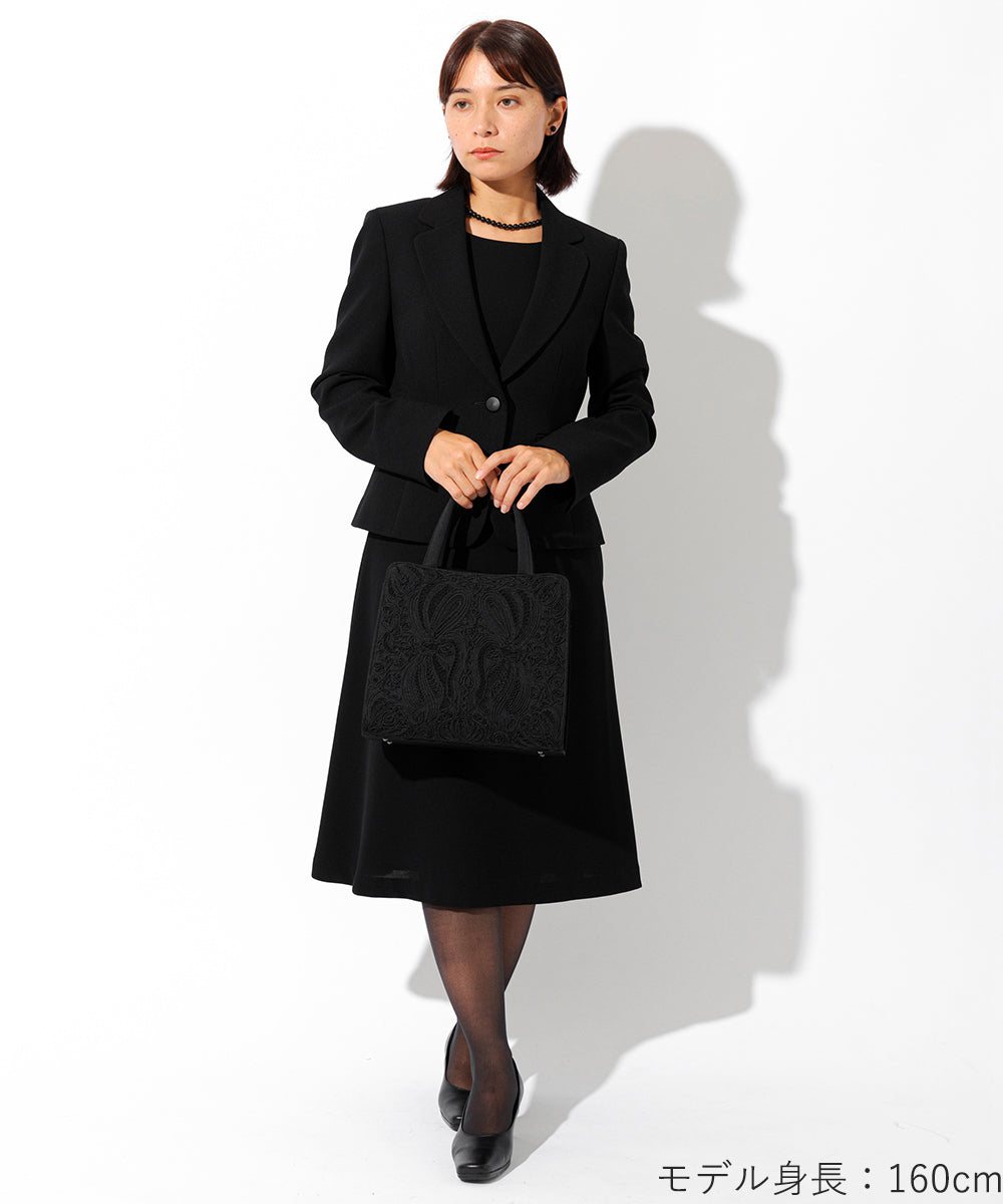 Inner magnetic cord embroidery tote formal bag