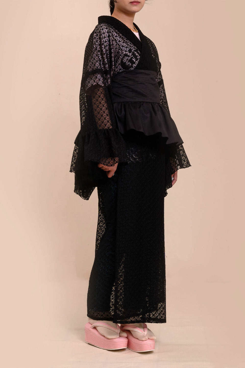 即納品|コード刺繍草履|小砂モデル