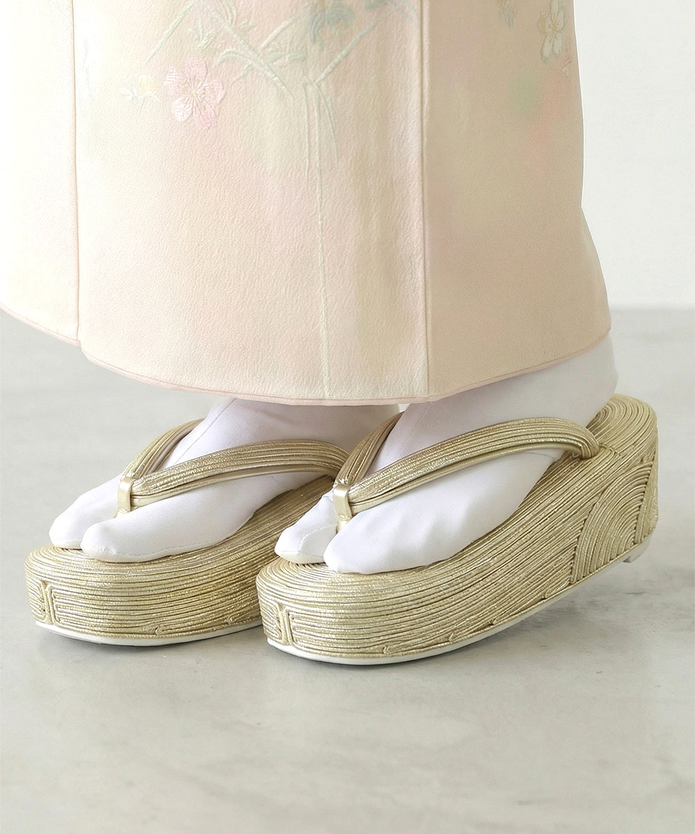 コード刺繍草履