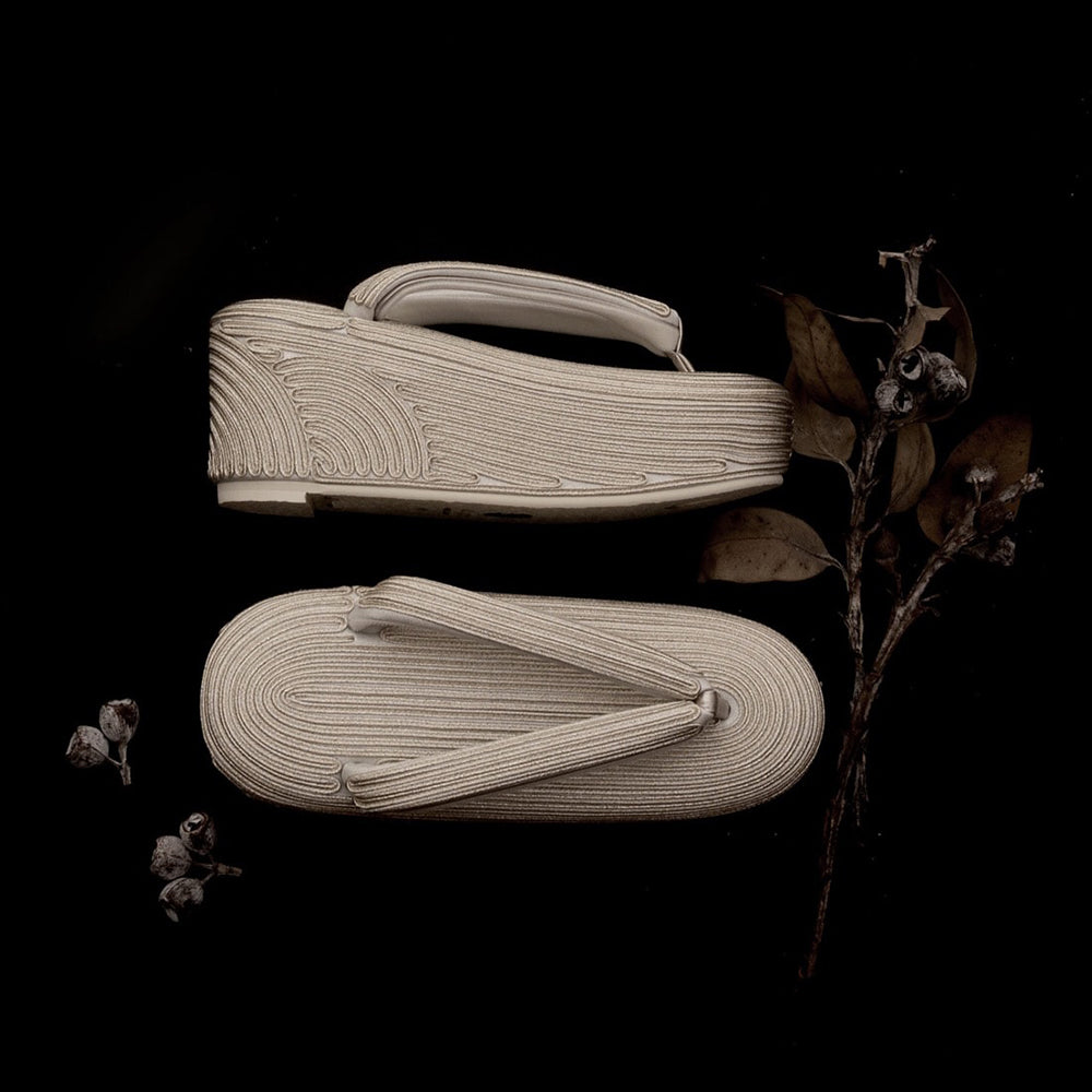 コード刺繍草履