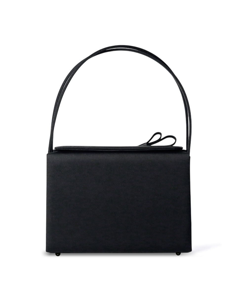 リボンデザイン上部開閉フォーマルバッグ