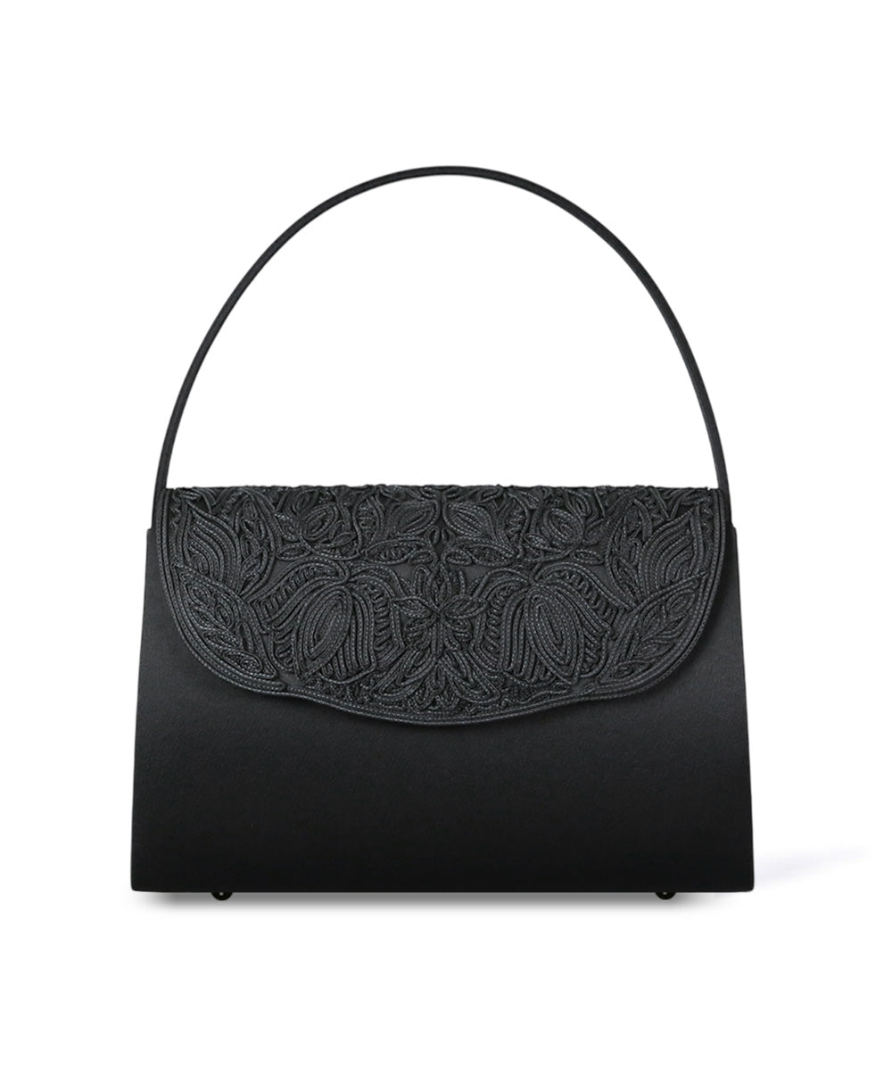 コード刺繍インナーマグネットフォーマルバッグ