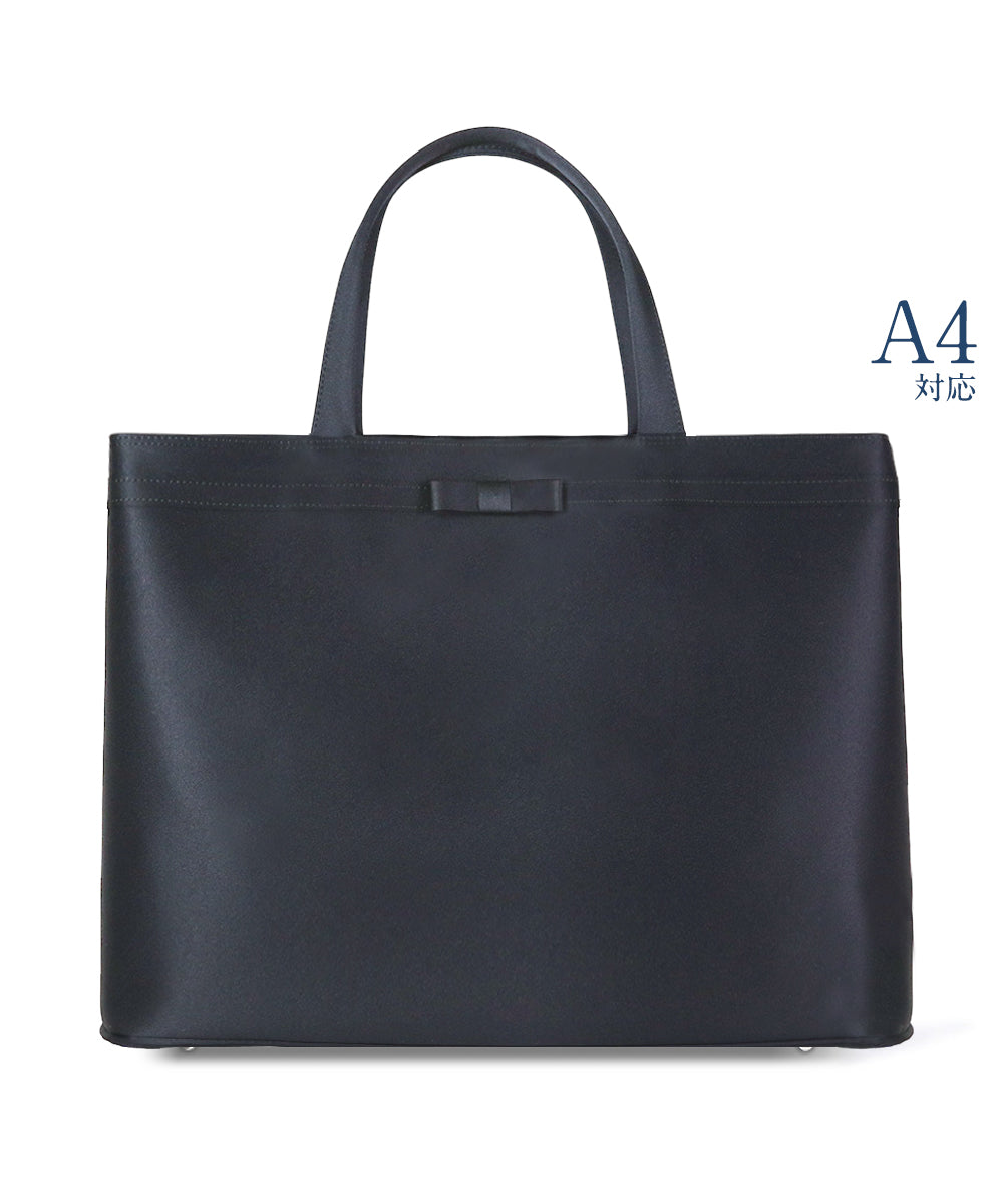 【A4サイズ対応】お受験濃紺二層式トートバッグ
