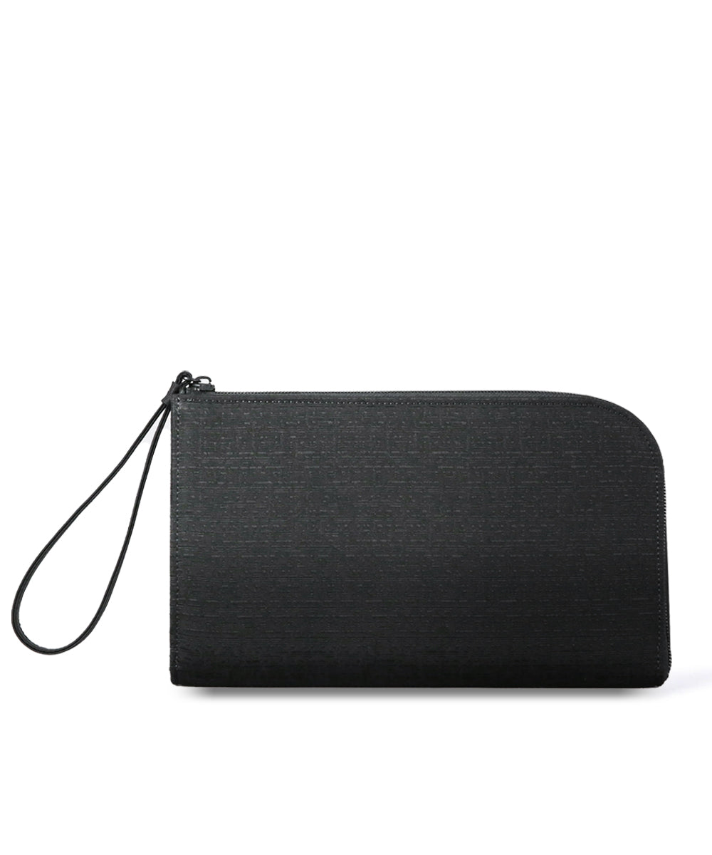 米沢織メンズフォーマルクラッチバッグ L