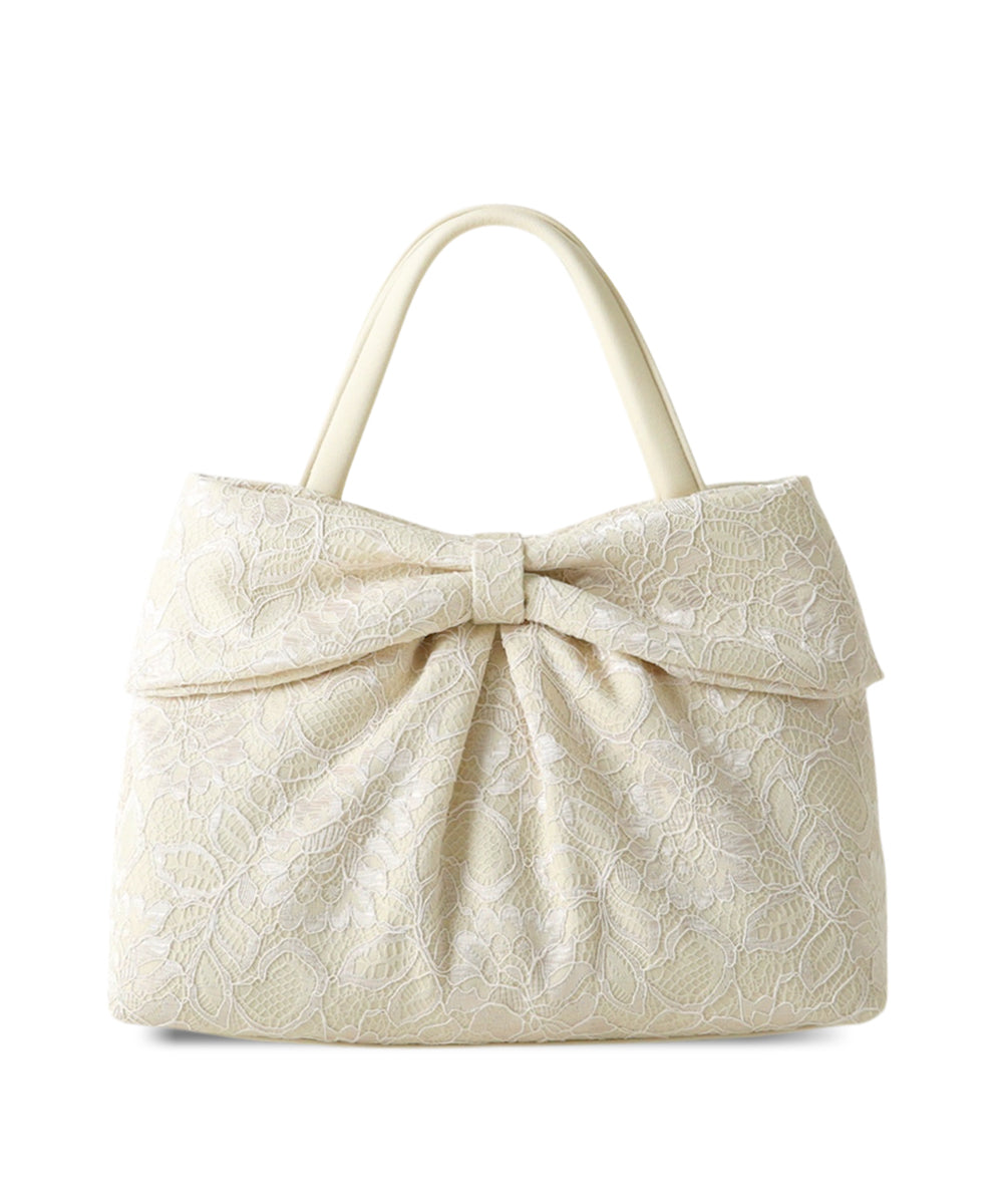コードレースリボンモチーフバッグ(アイボリー)