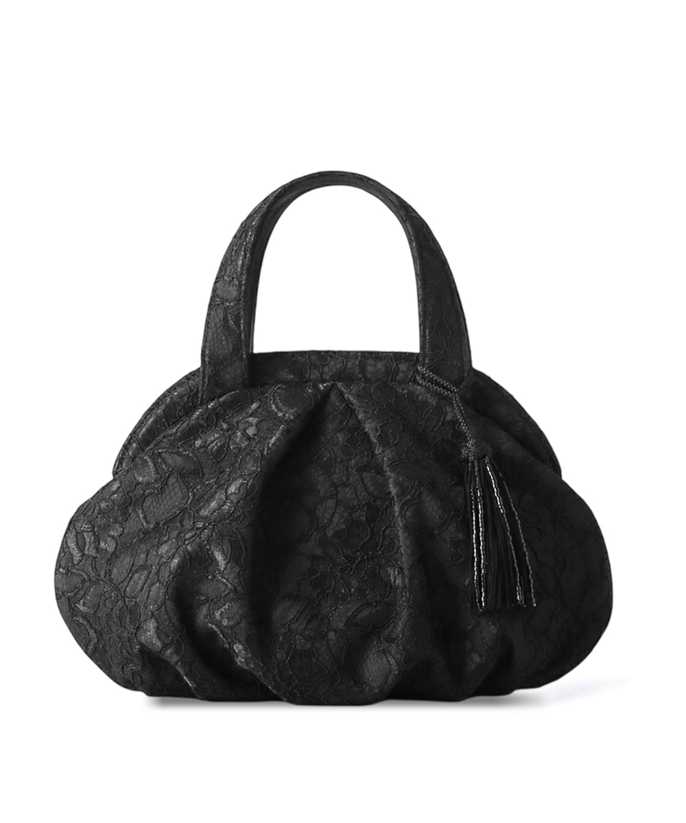 タッセル付きコードレースバルーンバッグ