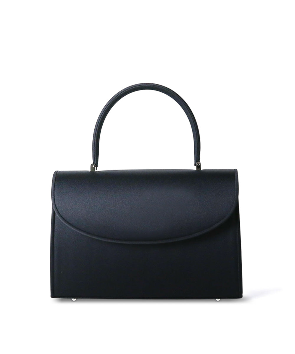 【お受験対応】濃紺パイピングハンドバッグ