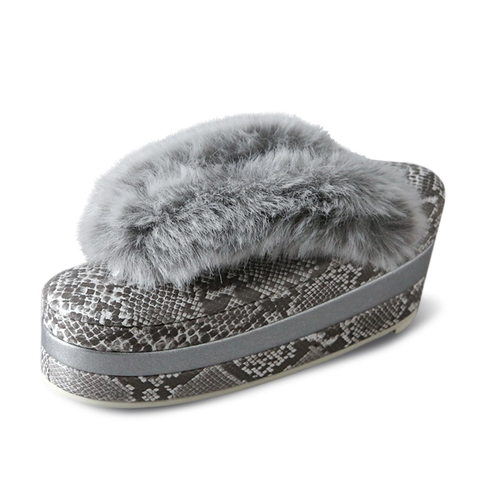 草履|モードファー厚底 -パイソン-