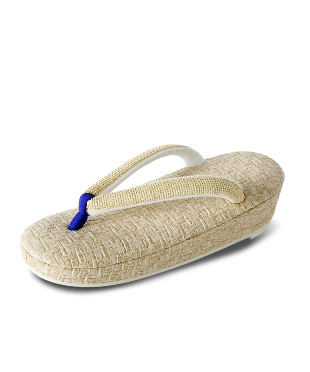 草履|瑠璃色先ツボの夏草履