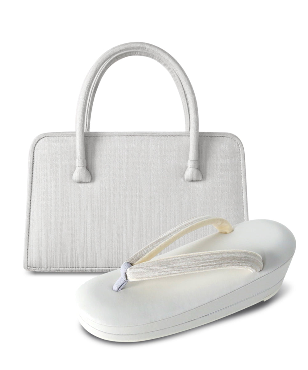 尾州織 撥水利休バッグ&草履セット