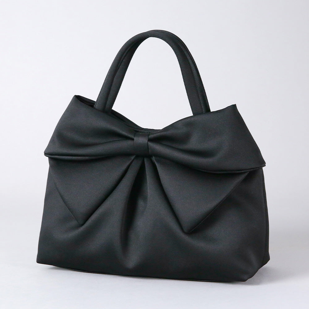 【予約 11月下旬発送】両面リボン付きソフトトートバッグ