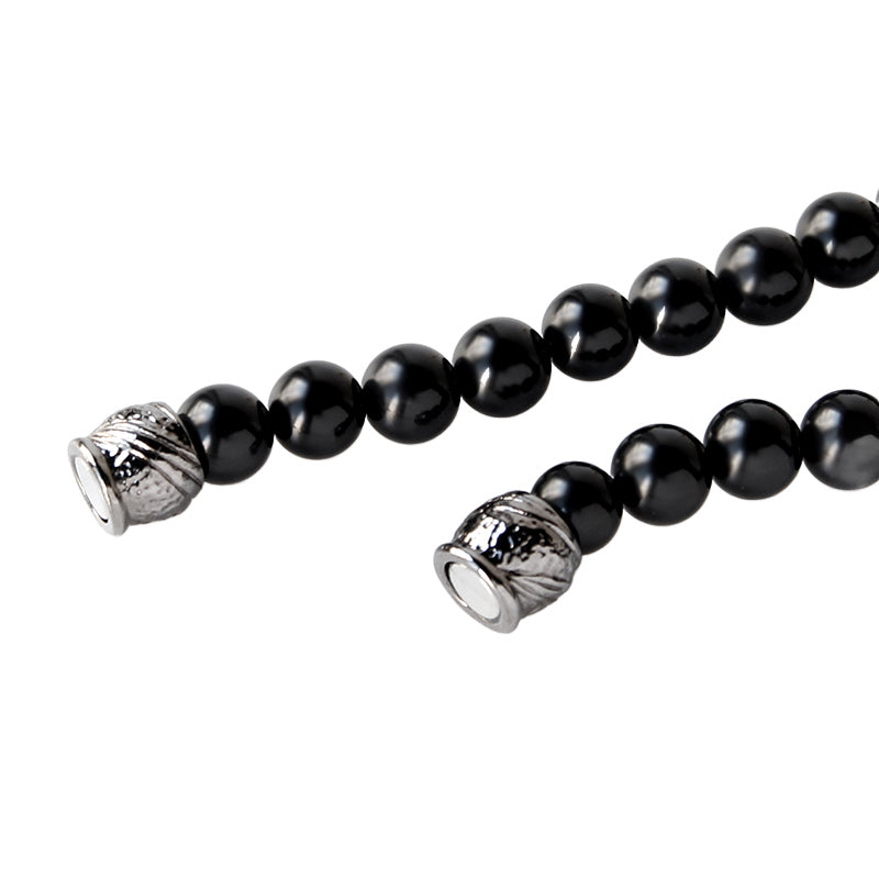 天然8mmジェット ネックレス&イヤリング(ピアス) 2点セット 岩佐オフィシャルショップ<フォーマルバッグ・和装バッグ・草履>【公式サイト】