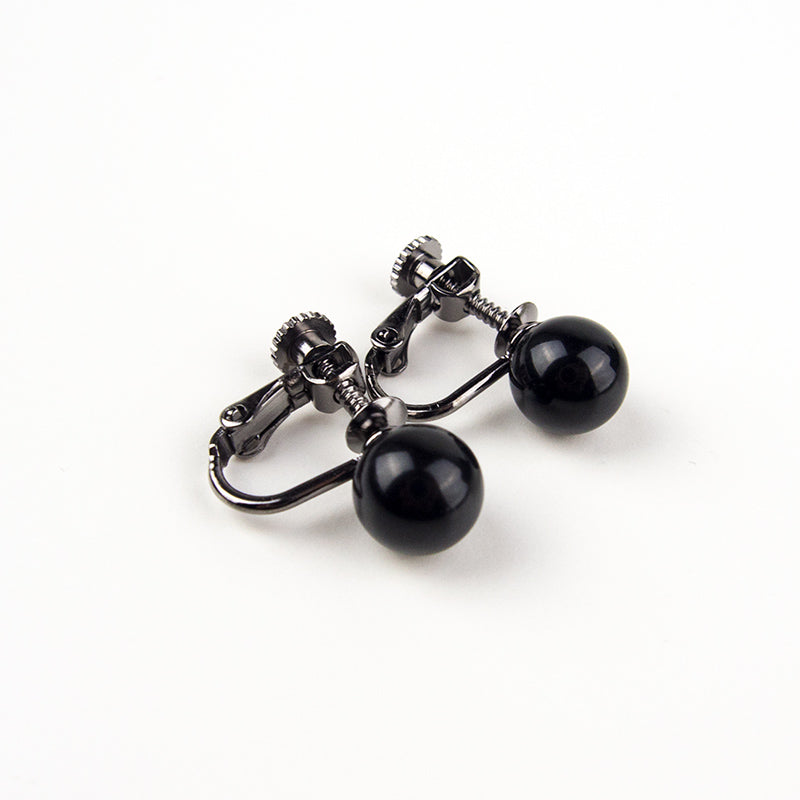 天然8mmジェット ネックレス&イヤリング(ピアス) 2点セット 岩佐オフィシャルショップ<フォーマルバッグ・和装バッグ・草履>【公式サイト】