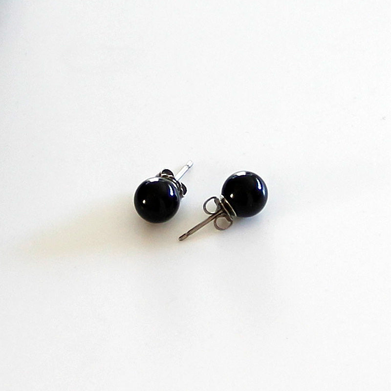 天然8mmジェット ネックレス&イヤリング(ピアス) 2点セット 岩佐オフィシャルショップ<フォーマルバッグ・和装バッグ・草履>【公式サイト】