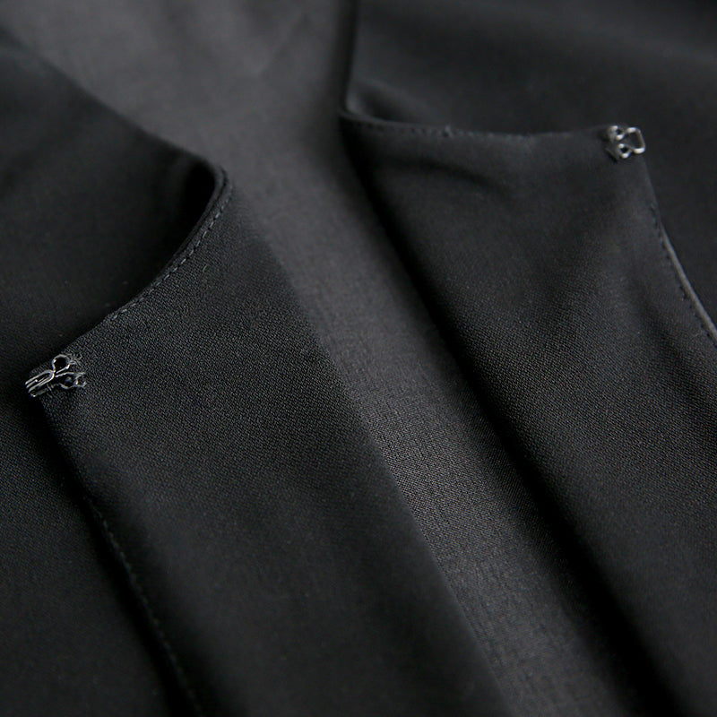 Satin switching formal cape
