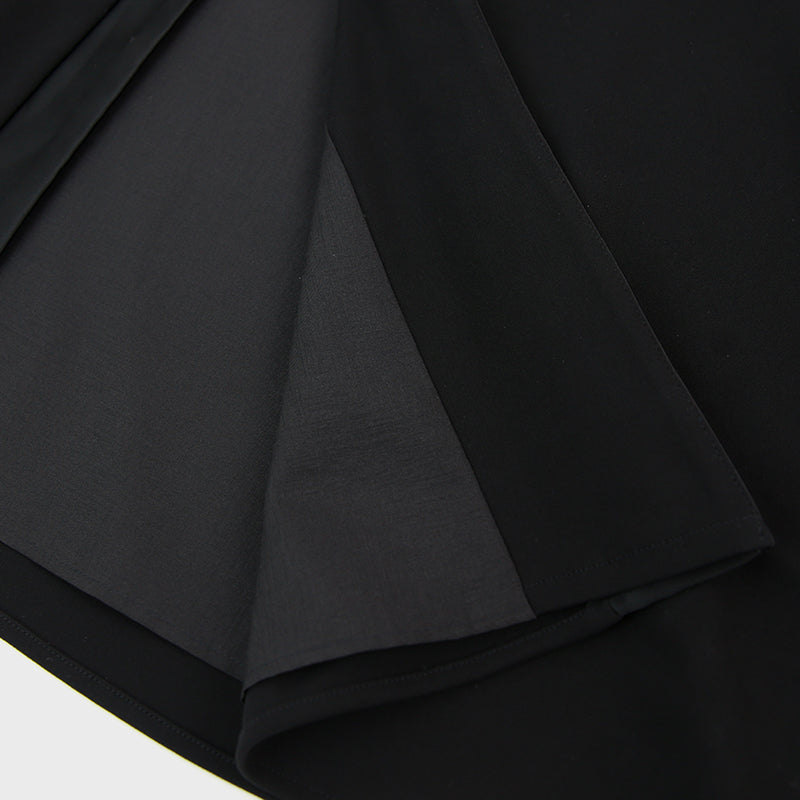 Satin switching formal cape