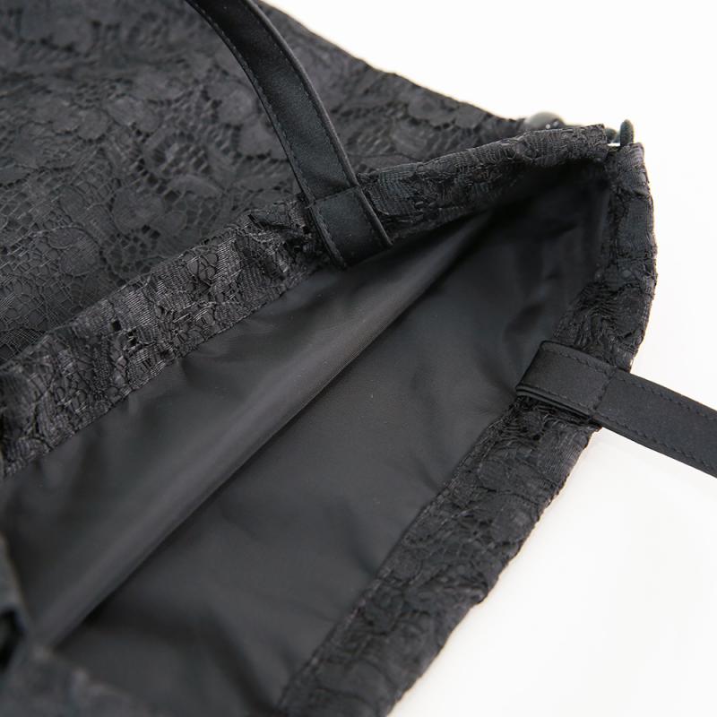 drawstring lace handbag