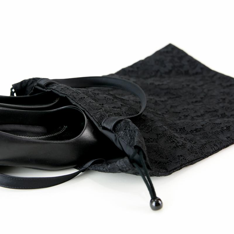 drawstring lace handbag