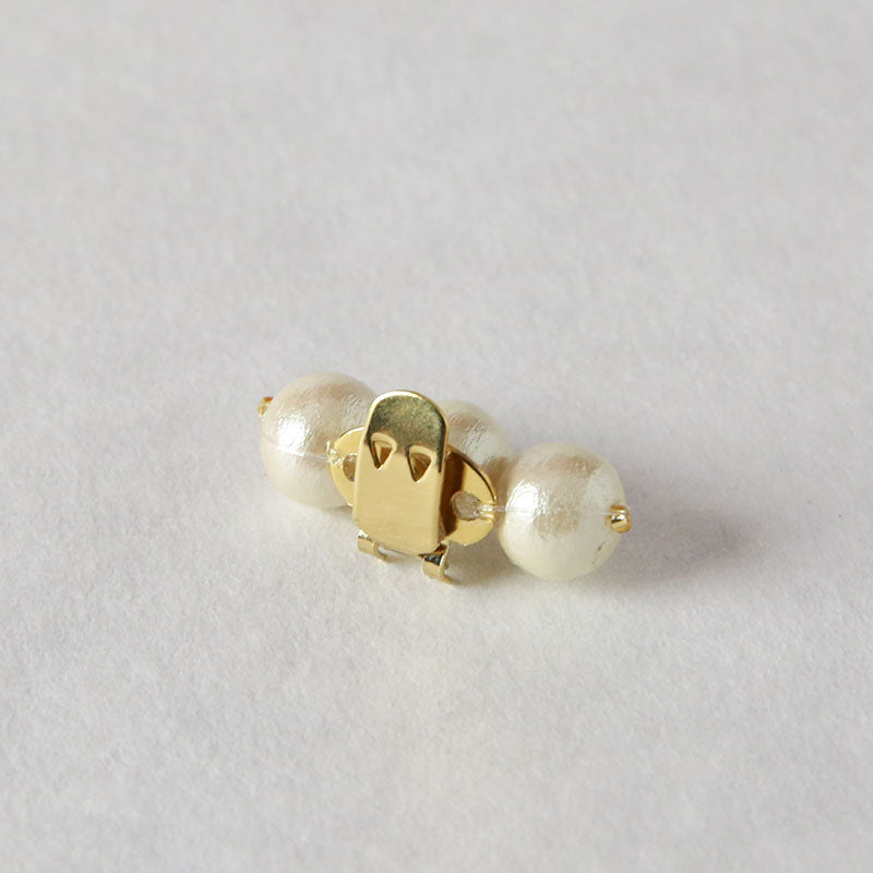 3粒コットンパール|小砂モデル 岩佐オフィシャルショップ<フォーマルバッグ・和装バッグ・草履>【公式サイト】