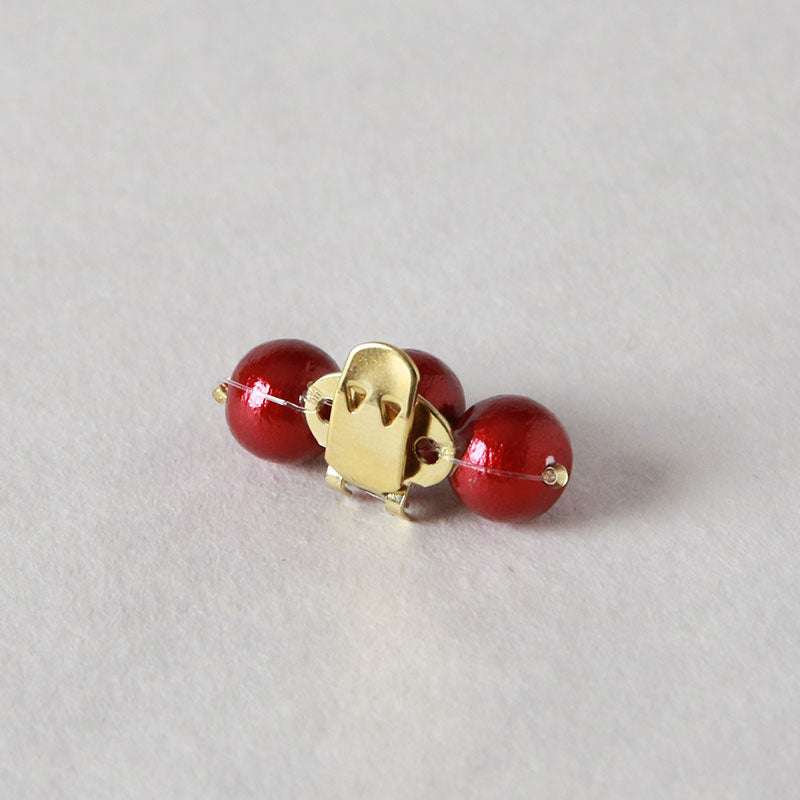 3粒コットンパール|小砂モデル 岩佐オフィシャルショップ<フォーマルバッグ・和装バッグ・草履>【公式サイト】