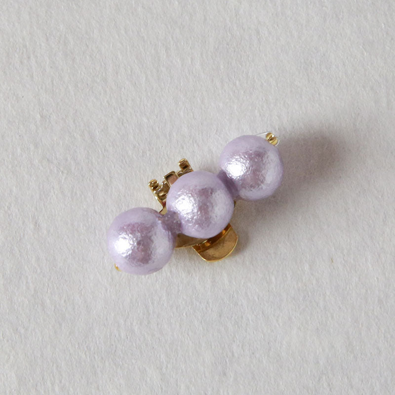 3粒コットンパール|小砂モデル 岩佐オフィシャルショップ<フォーマルバッグ・和装バッグ・草履>【公式サイト】