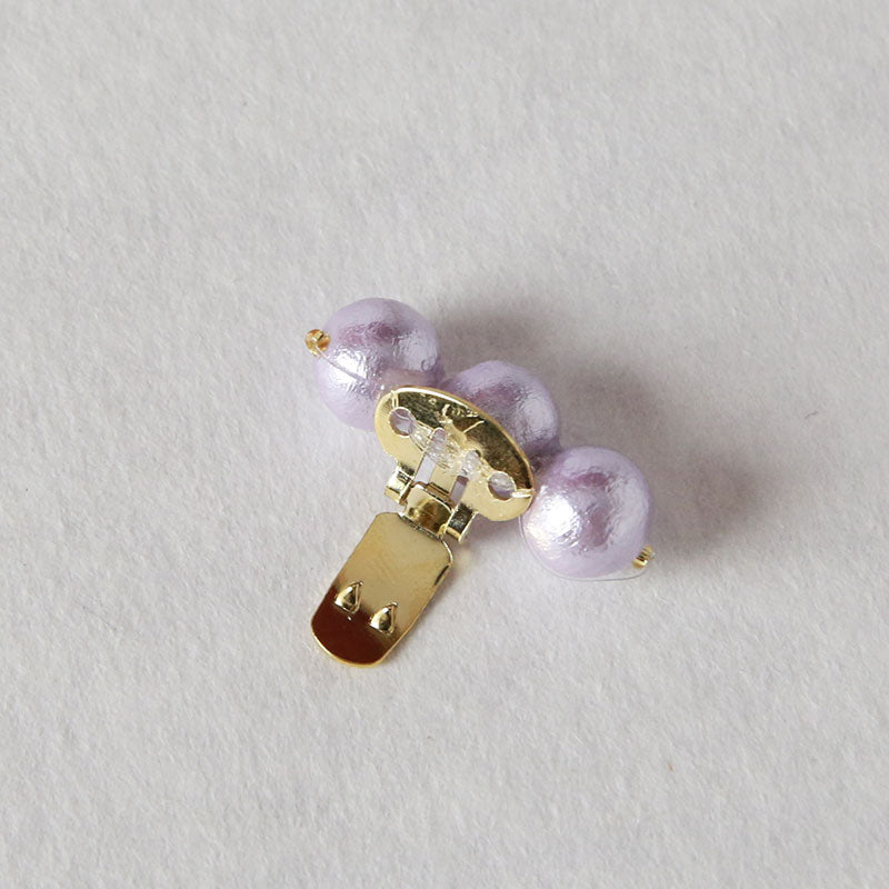 3粒コットンパール|小砂モデル 岩佐オフィシャルショップ<フォーマルバッグ・和装バッグ・草履>【公式サイト】