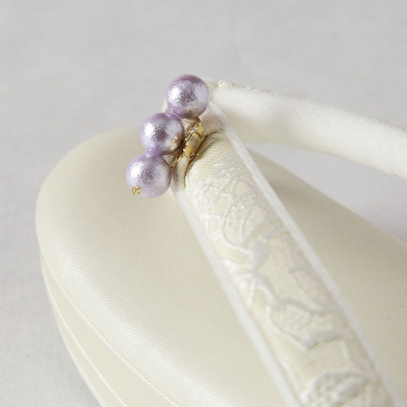 3粒コットンパール|小砂モデル 岩佐オフィシャルショップ<フォーマルバッグ・和装バッグ・草履>【公式サイト】