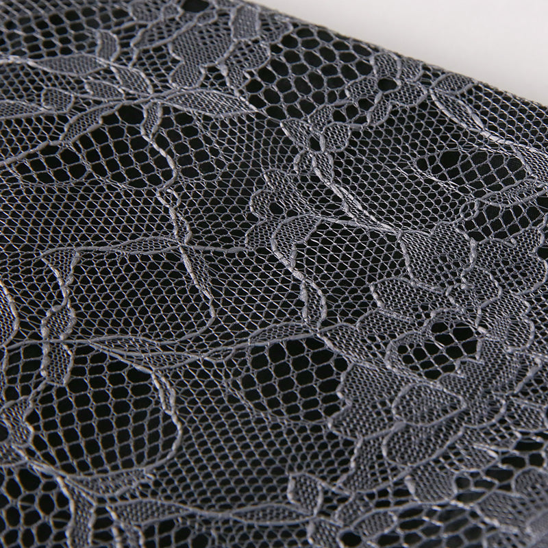 洗えるエレガントマスクケース(ラッセルレース/グレー) 岩佐オフィシャルショップ<フォーマルバッグ・和装バッグ・草履>【公式サイト】