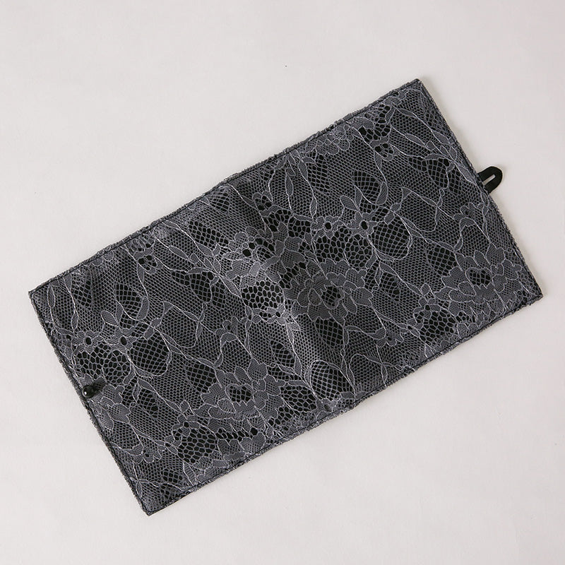 洗えるエレガントマスクケース(ラッセルレース/グレー) 岩佐オフィシャルショップ<フォーマルバッグ・和装バッグ・草履>【公式サイト】