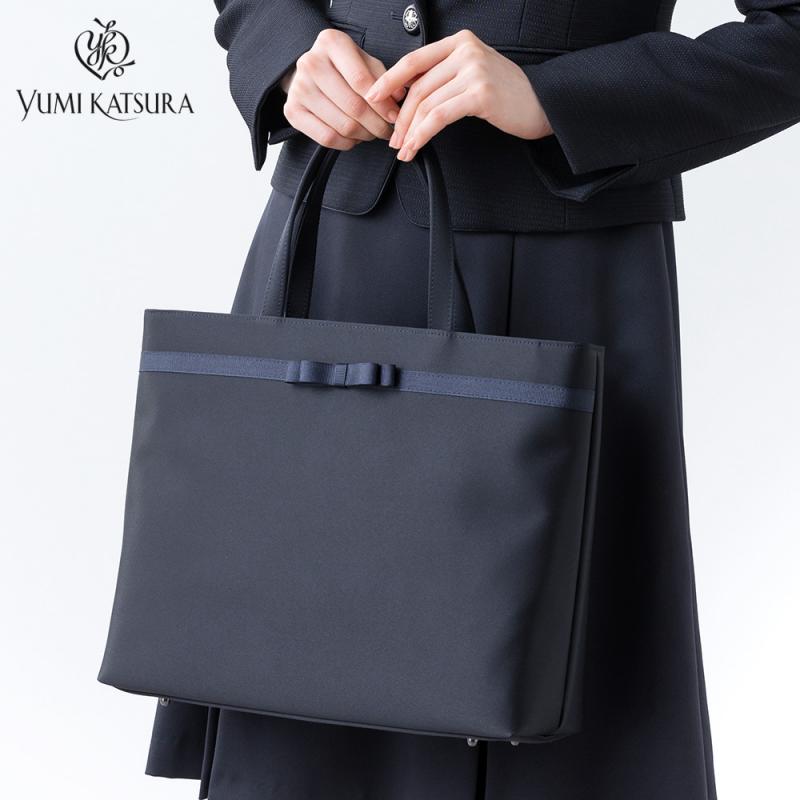 For exams] [YUMI KATSURA] Dark blue tote bag for exams – 岩佐