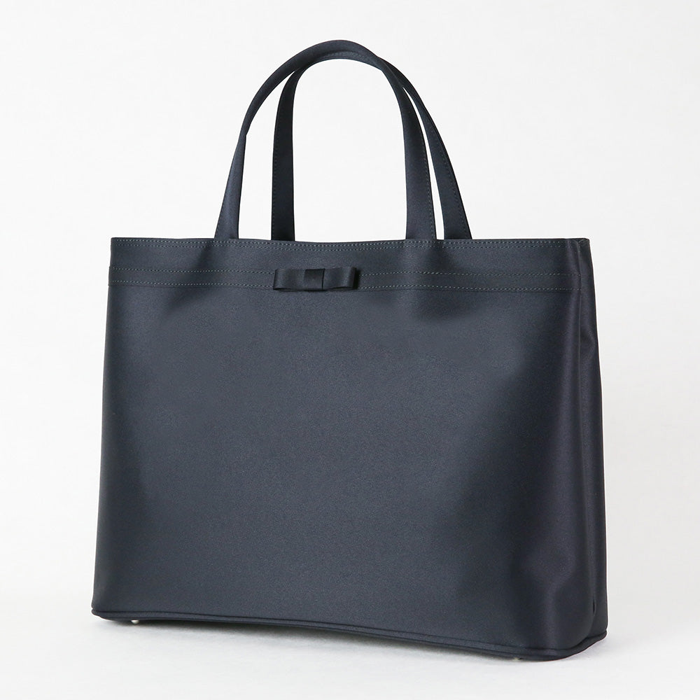 【A4サイズ対応】お受験濃紺二層式トートバッグ