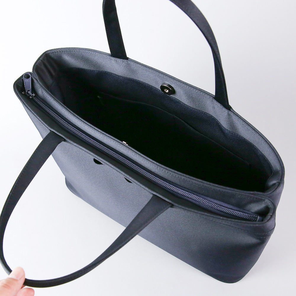 【A4サイズ対応】お受験濃紺二層式トートバッグ