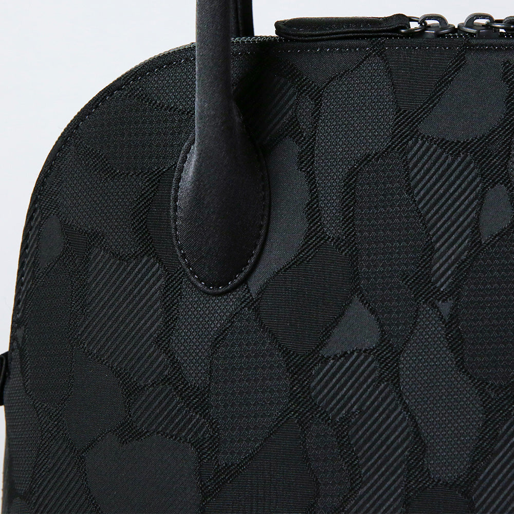 タッセル付き米沢織ラウンドファスナーバッグ