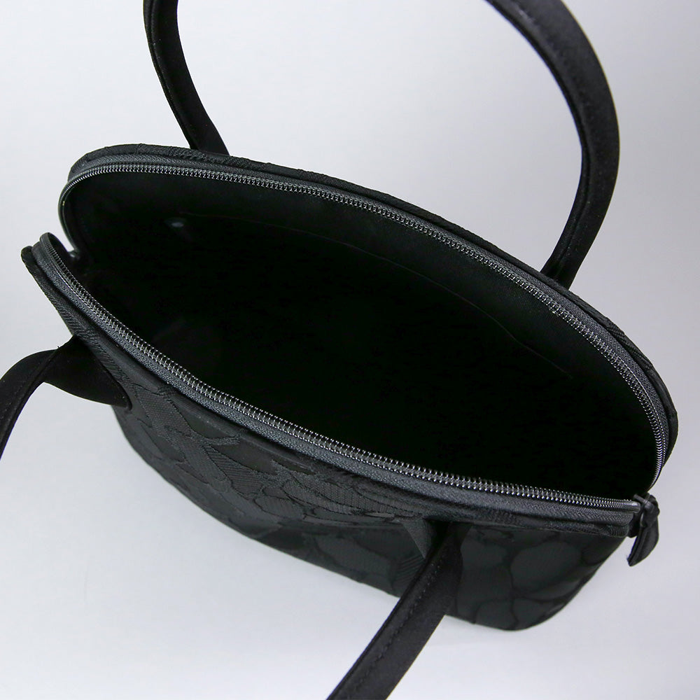 タッセル付き米沢織ラウンドファスナーバッグ