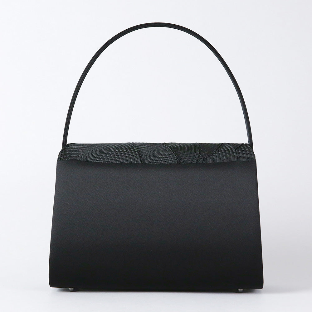 Cord embroidery formal bag with built-in magnet