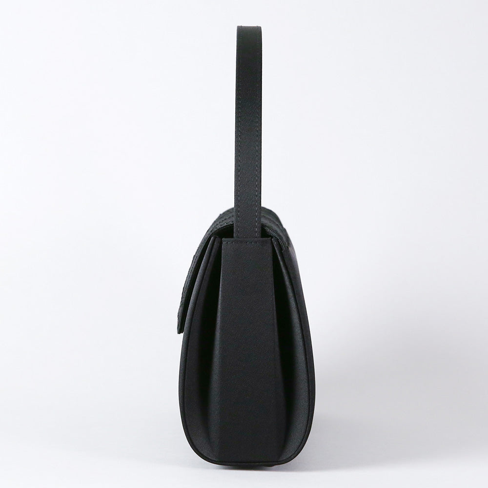 Cord embroidery formal bag with built-in magnet