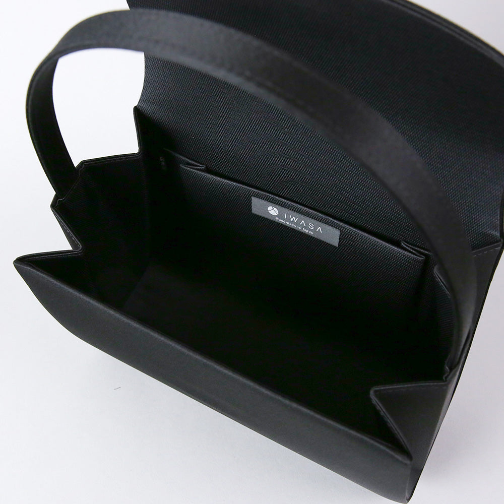 Cord embroidery formal bag with built-in magnet