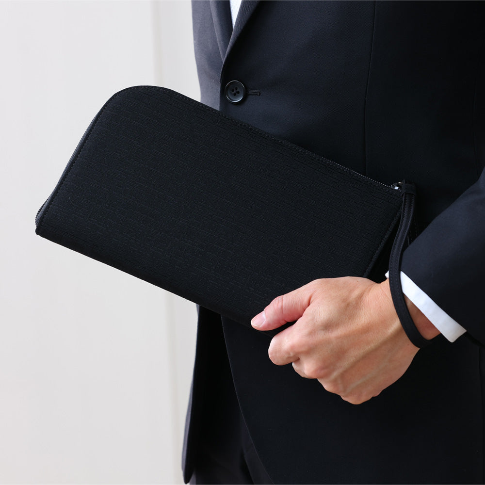 Yonezawa Ori Men's Formal Clutch Bag M