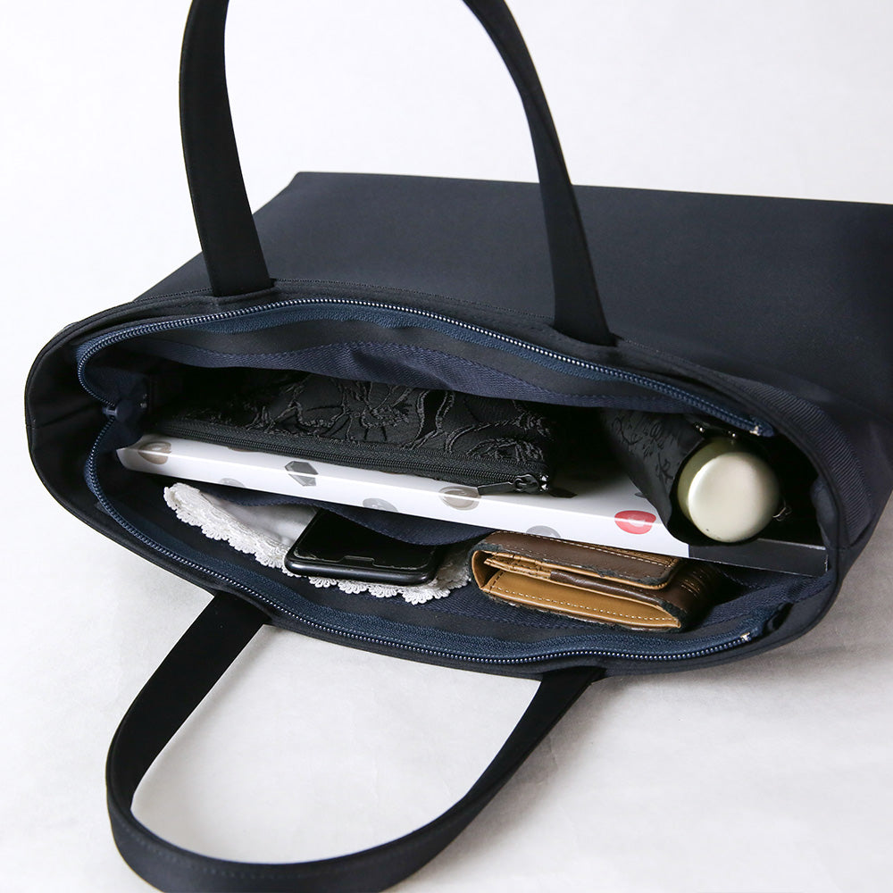 【A4サイズ対応】フォーマルトートバッグ(濃紺) 岩佐オフィシャルショップ<フォーマルバッグ・和装バッグ・草履>【公式サイト】