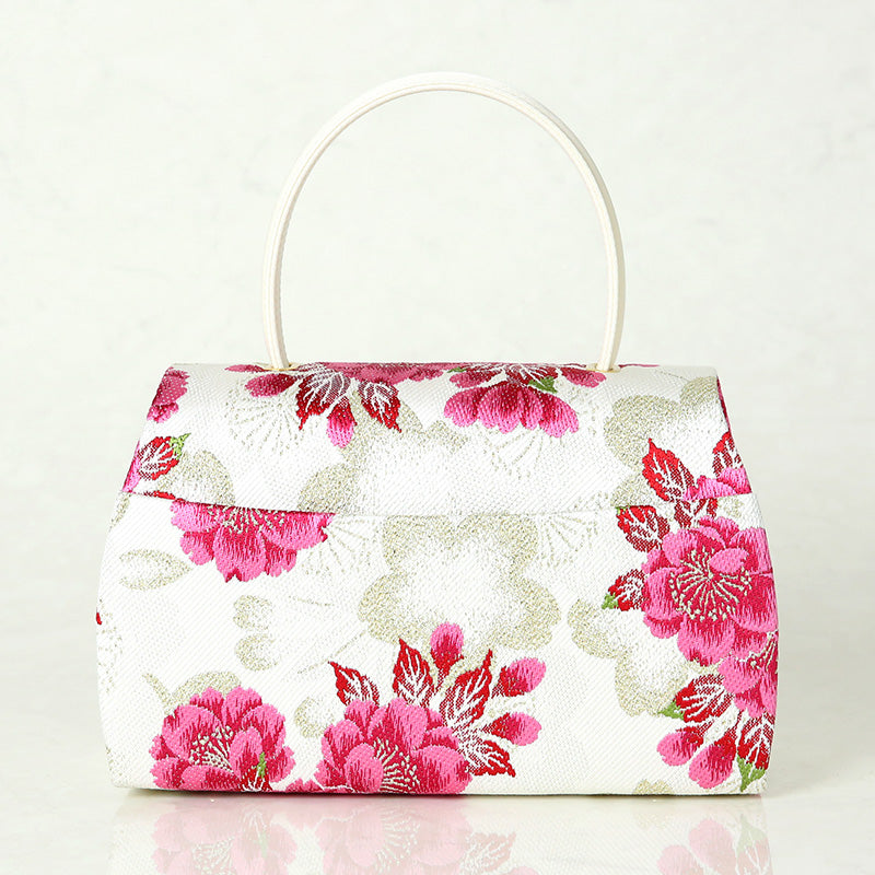 振袖用草履バッグセット 「八重桜重ね」