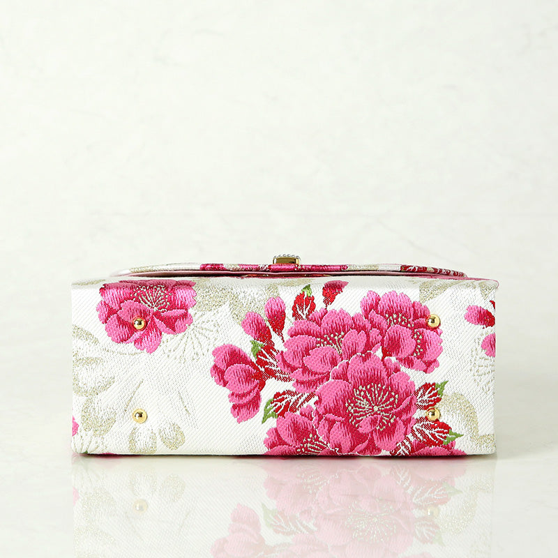 振袖用草履バッグセット 「八重桜重ね」