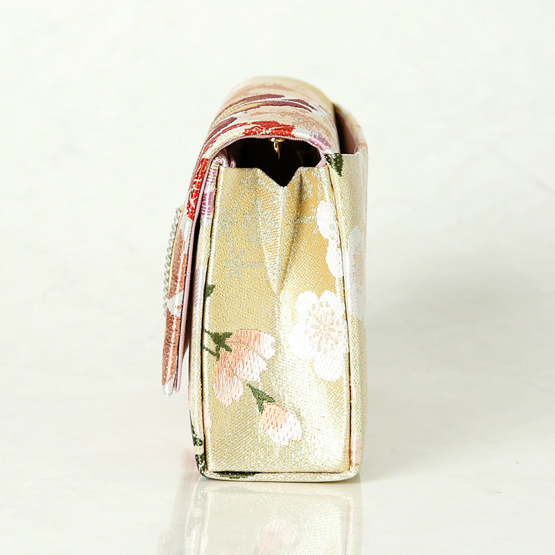 振袖用草履バッグセット 「桜花組亀甲」