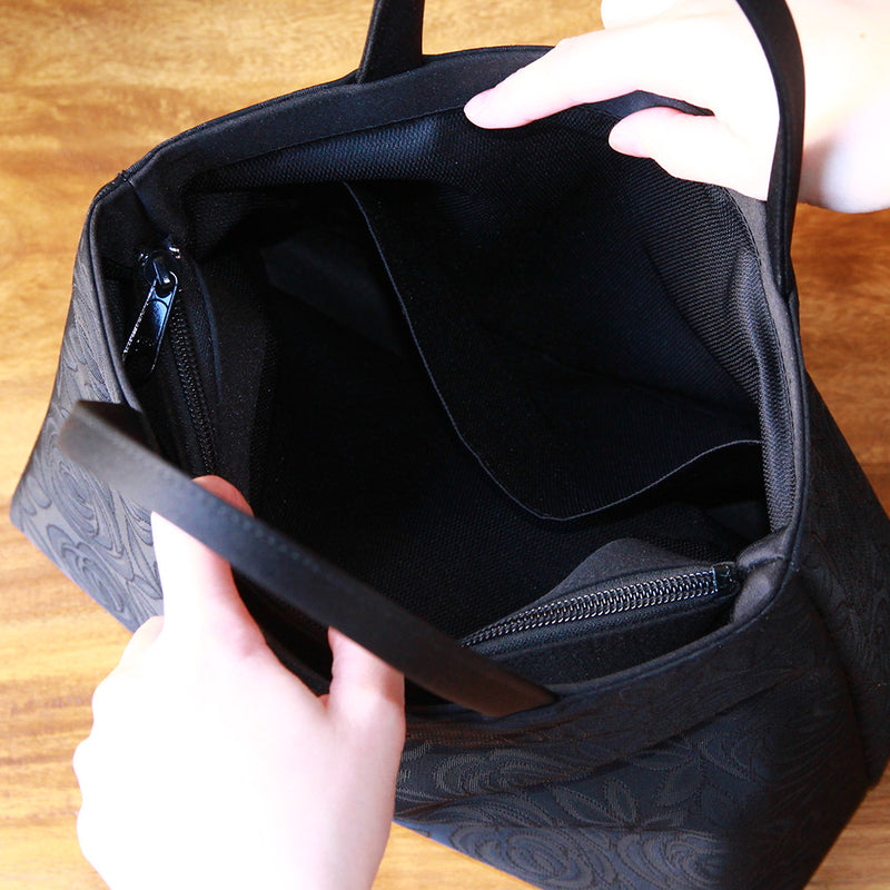 【現品限り／限定商品】バラ柄トートバッグ