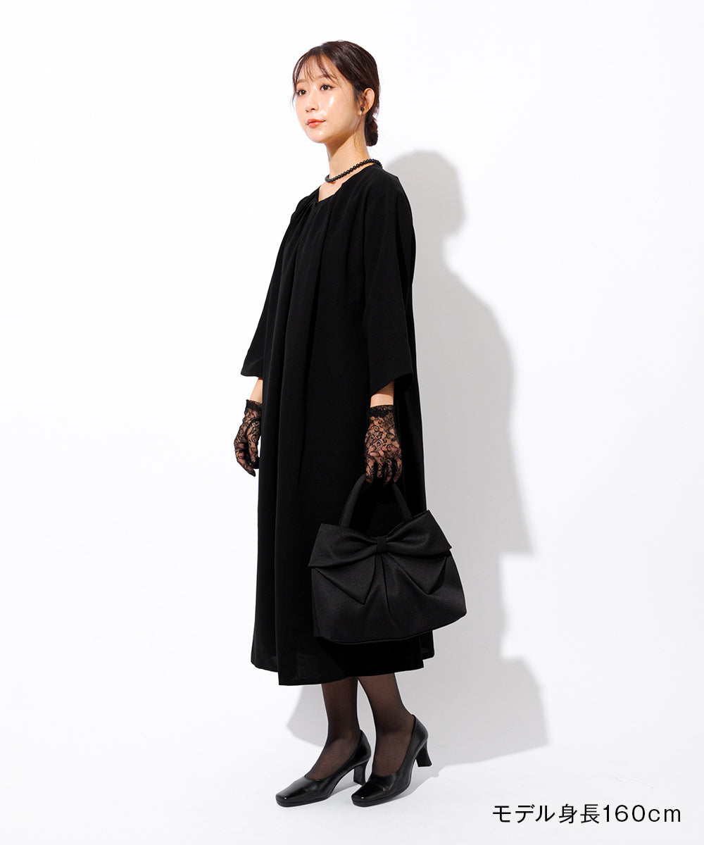 【予約 11月下旬発送】両面リボン付きソフトトートバッグ