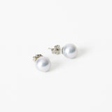 [Magnetic specifications] Shell pearl necklace/earring set《8mm beads/42cm》