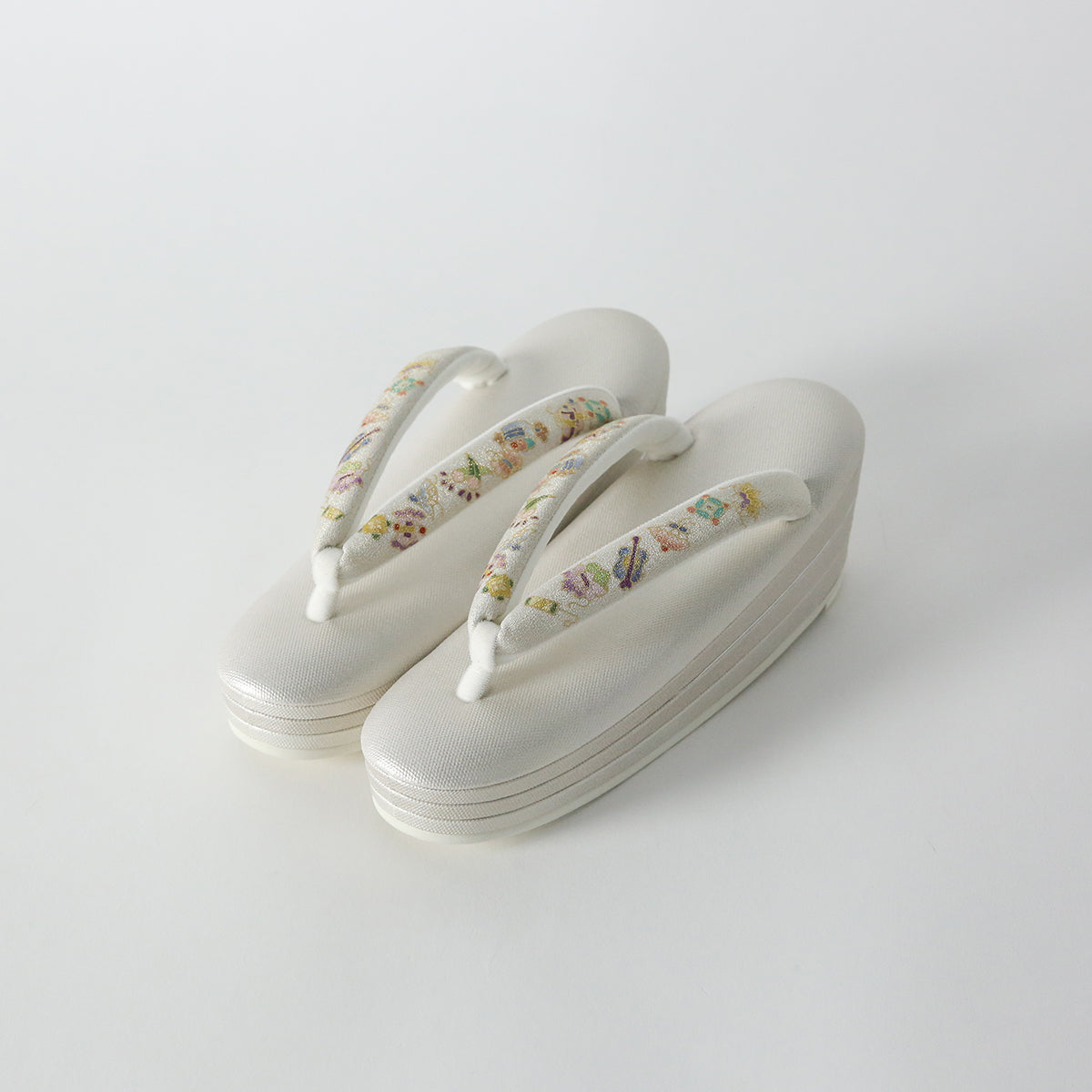 Sandals | Kyoto Yuzen thongs with three layers