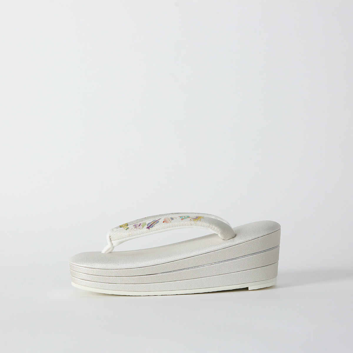 Sandals | Kyoto Yuzen thongs with three layers