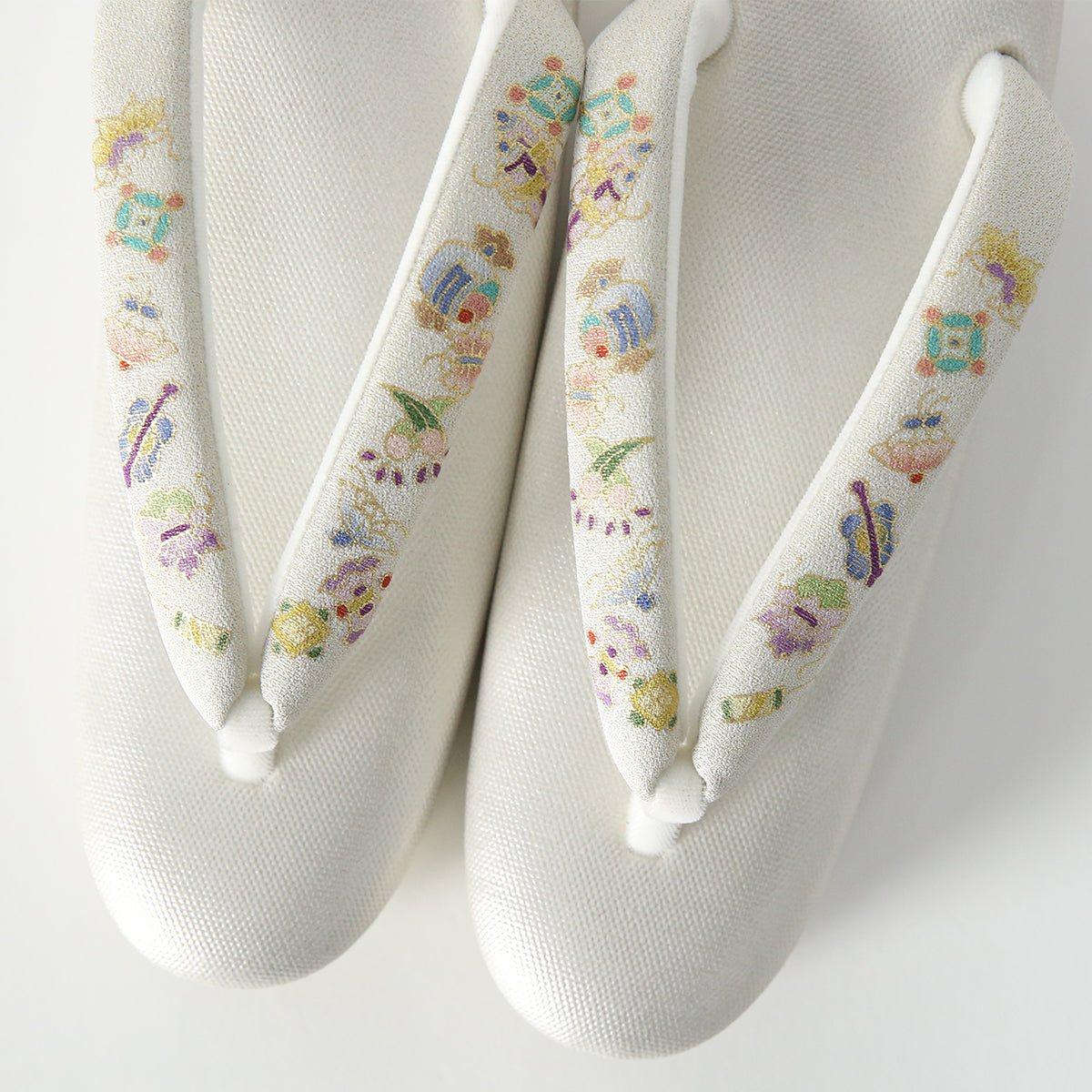 Sandals | Kyoto Yuzen thongs with three layers