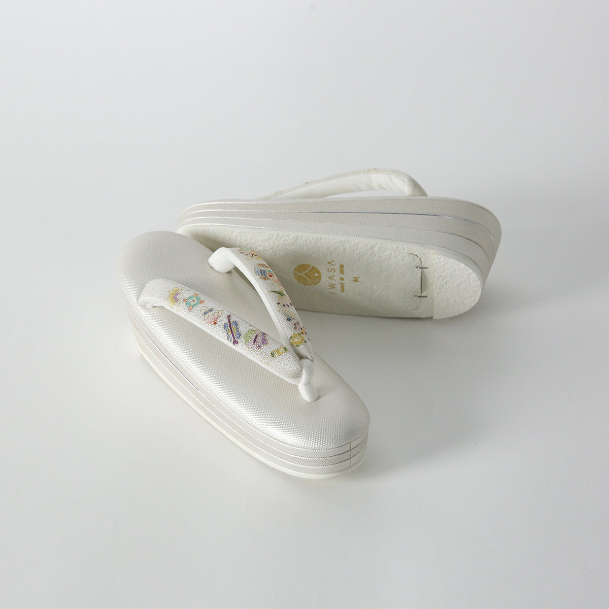 Sandals | Kyoto Yuzen thongs with three layers